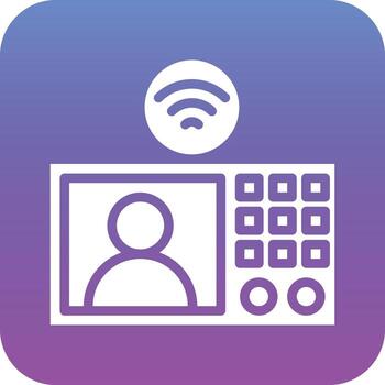 intercomunicador vector icono