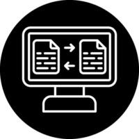 icono de vector de transferencia de archivos