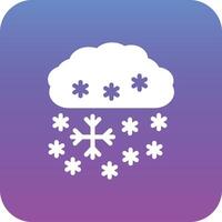 pesado nieve vector icono