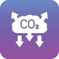 co2 contaminación vector icono