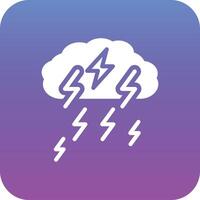 Thunderstorm Vector Icon