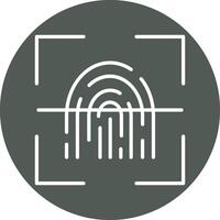 Fingerprint Scanner Vector Icon