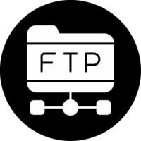 icono de vector ftp