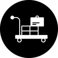 Airport Cart Vector Icon