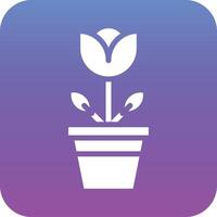 Flower Pot Vector Icon