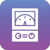 icono de vector de amperímetro