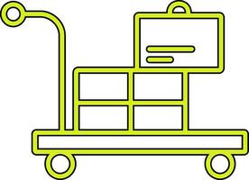 Airport Cart Vector Icon