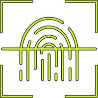 Fingerprint Scanner Vector Icon