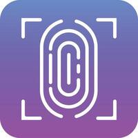 Fingerprint Scanner Vector Icon