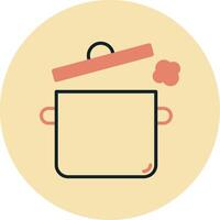 icono de vector de olla de cocina