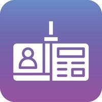 Identification Card Vector Icon