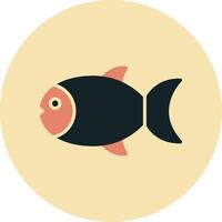 icono de vector de pescado