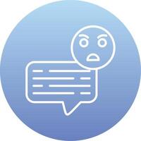 Angry Chat Vector Icon