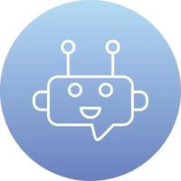 Robot Chat Vector Icon