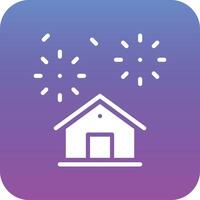 Home Fireworks Vector Icon