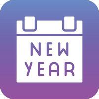 New Year Calendar Vector Icon