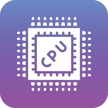 microprocesador vector icono