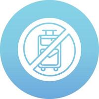 No Travelling Vector Icon