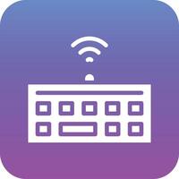Wireless Keyboard Vector Icon