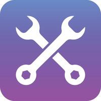 Cross Wrench Vector Icon