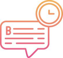 Chat Time Vector Icon