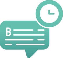 Chat Time Vector Icon