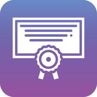 Certificate Vector Icon