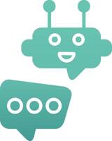 Robot Chat Vector Icon