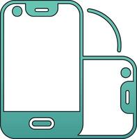 Foldable Smartphone Vector Icon