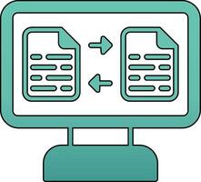 File Transfer Vector Icon