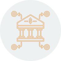 icono de vector de banco