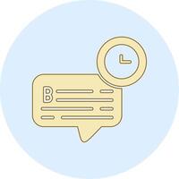 Chat Time Vector Icon