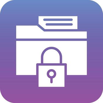 Secured Folder Vector Icon