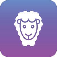 icono de vector de oveja
