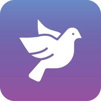 Dove with Heart Vector Icon