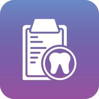 Dental Record Vector Icon