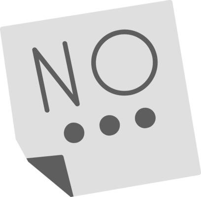 Say No Vector Icon