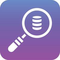 Search Database Vector Icon