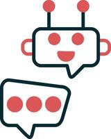 Robot Chat Vector Icon