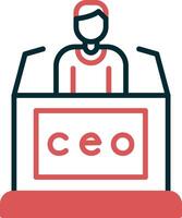 CEO vector icono