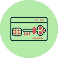 Key Card Vector Icon