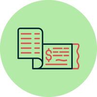 Cheque Vector Icon