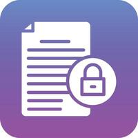 Document Security Vector Icon