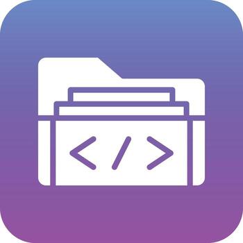 codificación carpeta vector icono