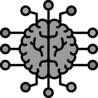 icono de vector de inteligencia artificial