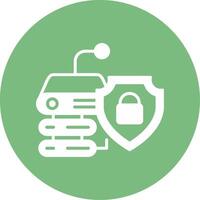 icono de vector de seguridad de datos