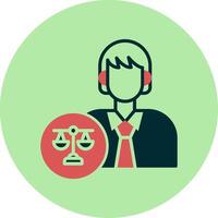 Lawyer Vector Icon