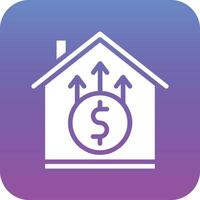 House Price Increase Vector Icon
