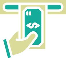 Cash Withdrawal Vector Icon