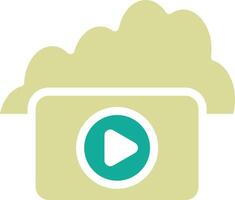 Cloud Videos Vector Icon Vector Icon